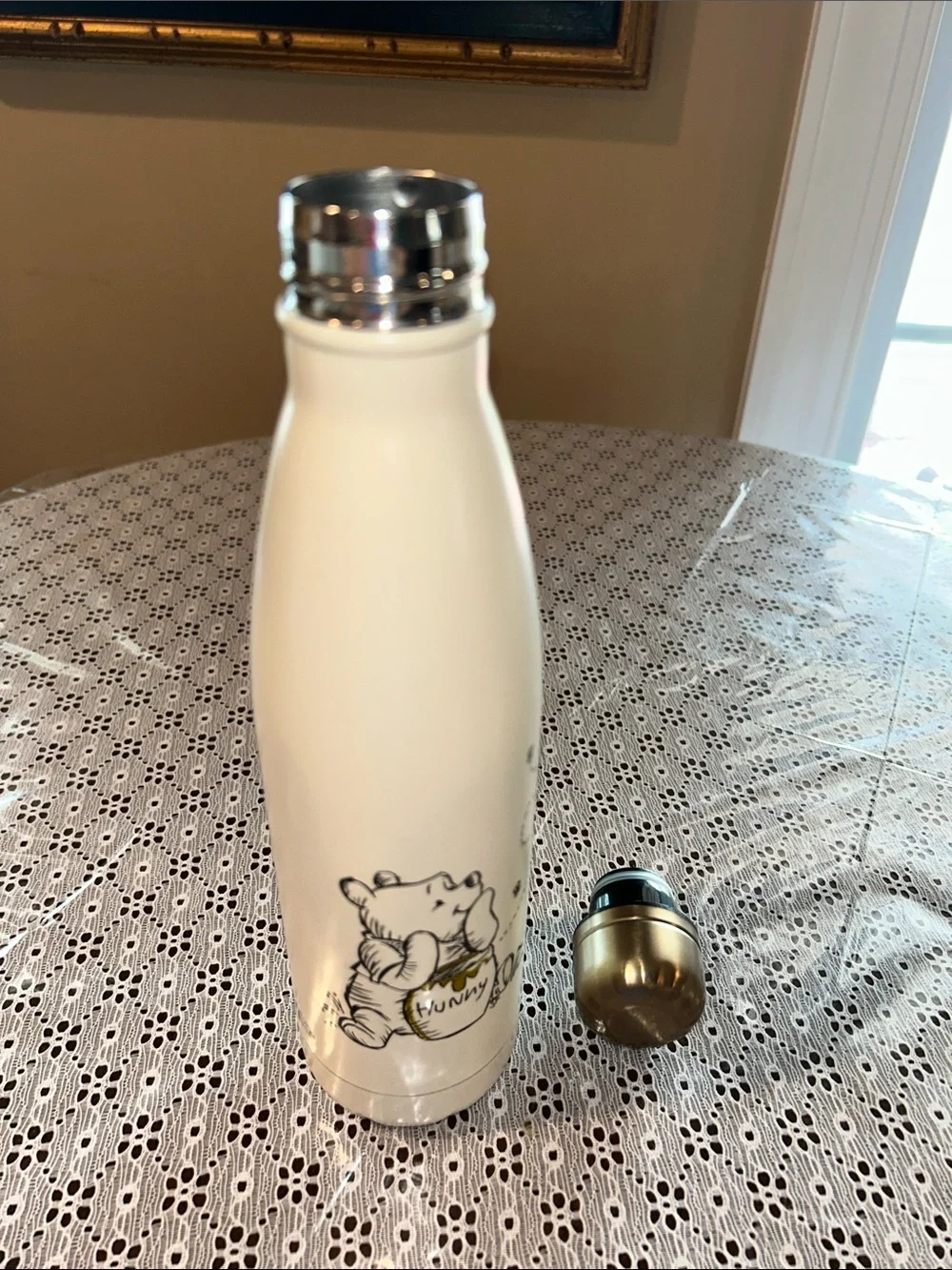 Primark Cream Stainless Steel Winnie the Pooh Insulated Bottle